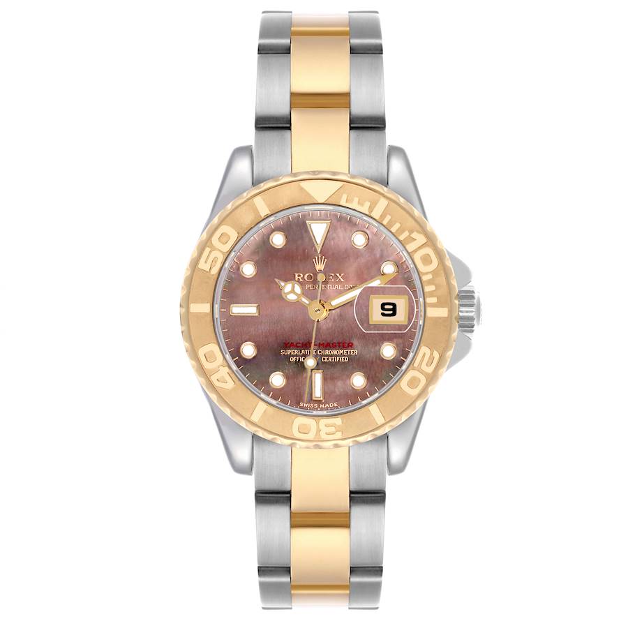 Rolex Yachtmaster 29 Steel Yellow Gold MOP Dial Ladies Watch 169623