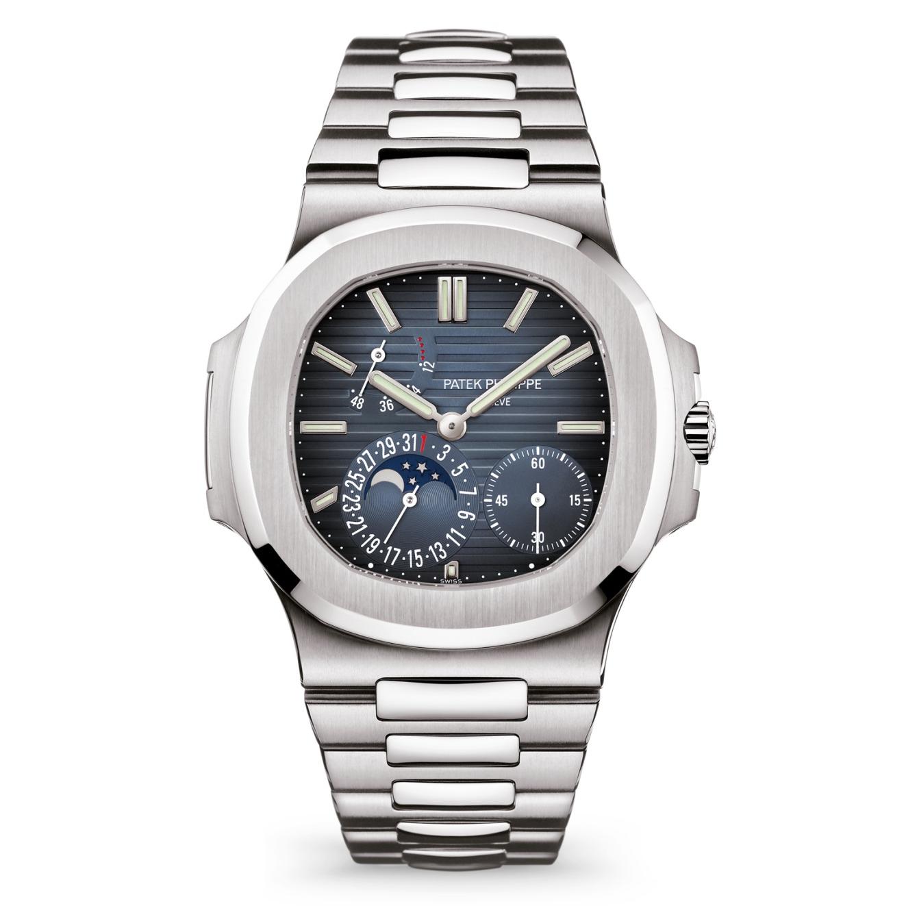Nautilus 5712/1A-001 Blue DialMoon Phases Steel 40mm