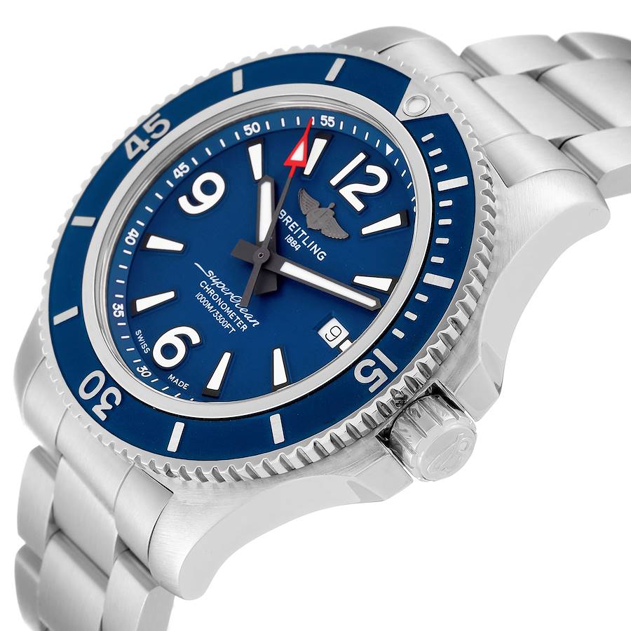 Breitling Superocean II Blue Dial Steel Mens Watch A17367