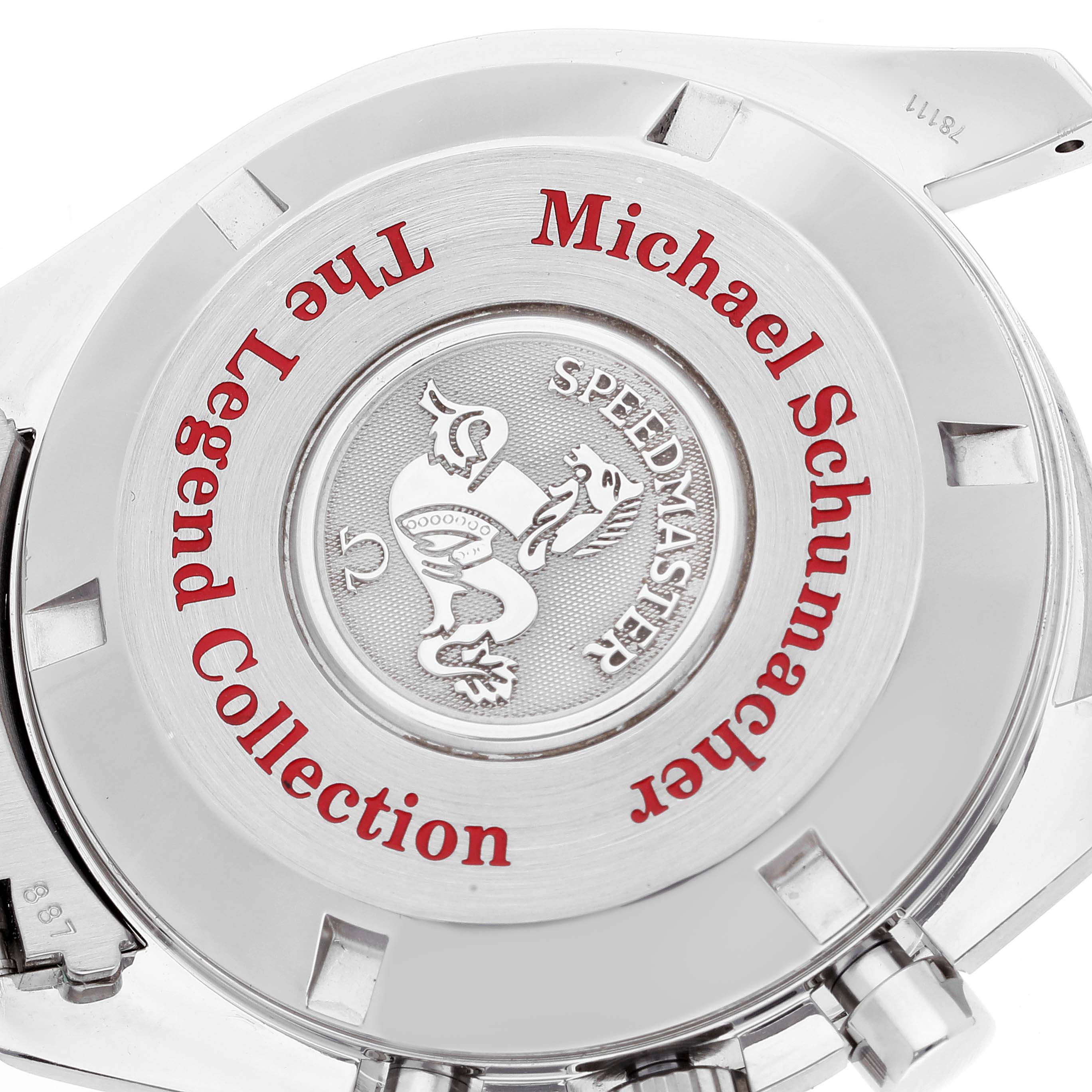 Omega Speedmaster Schumacher Legend Limited Edition Steel Mens Watch 42.0 MM 3507.51.00