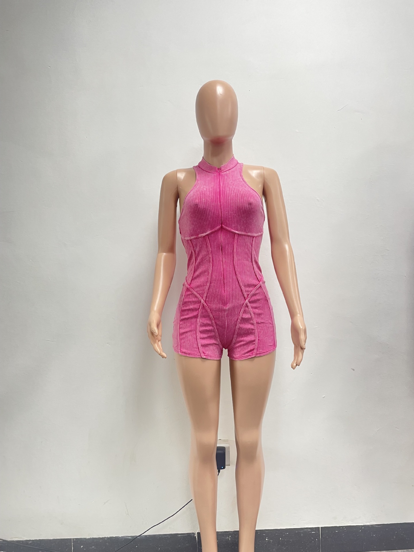 Women Casual Sexy Zipper Jumpsuit