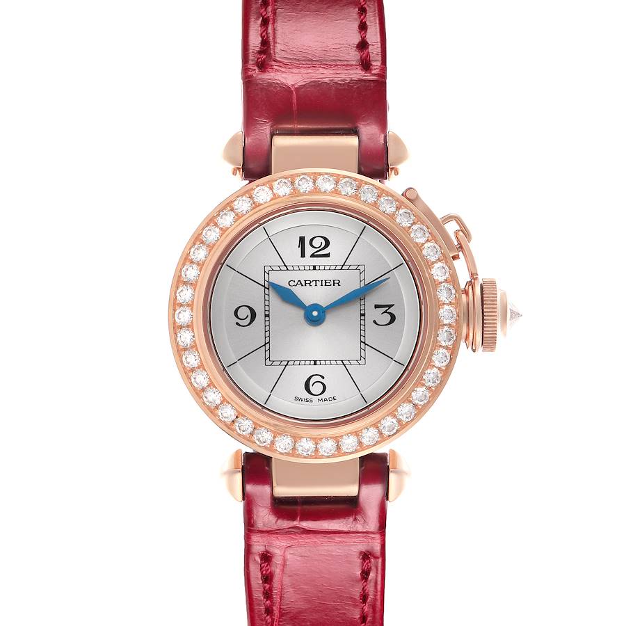 Cartier Miss Pasha 27mm Rose Gold Diamond Ladies Watch WJ124026