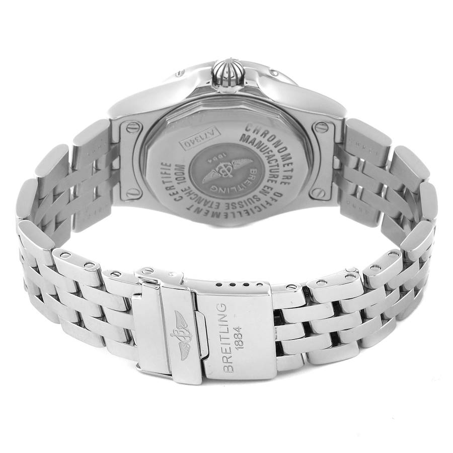 Breitling Starliner Green Mother of Pearl Dial Steel Ladies Watch A71340