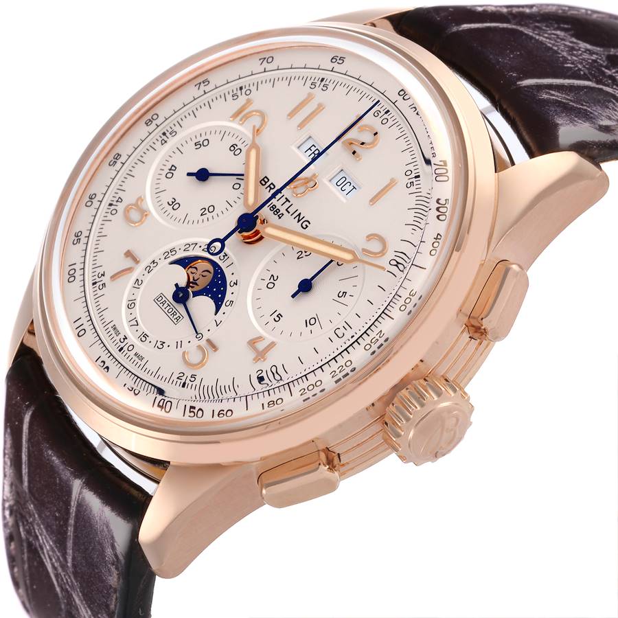 Breitling Premier B25 Datora 42 Rose Gold Mens Watch RB2510