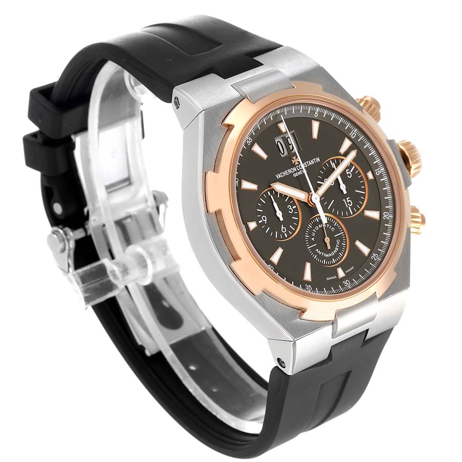 Vacheron Constantin Overseas Steel Rose Gold Grey Dial Watch 49150