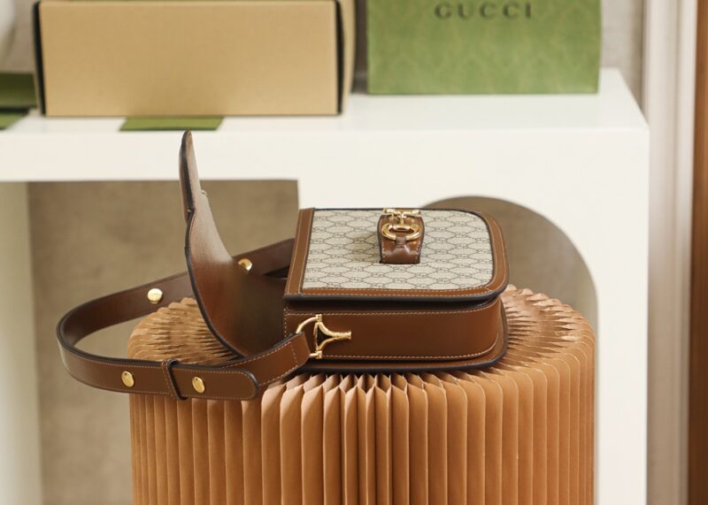 Replica Gucci Horsebit 1955 Classic Brown