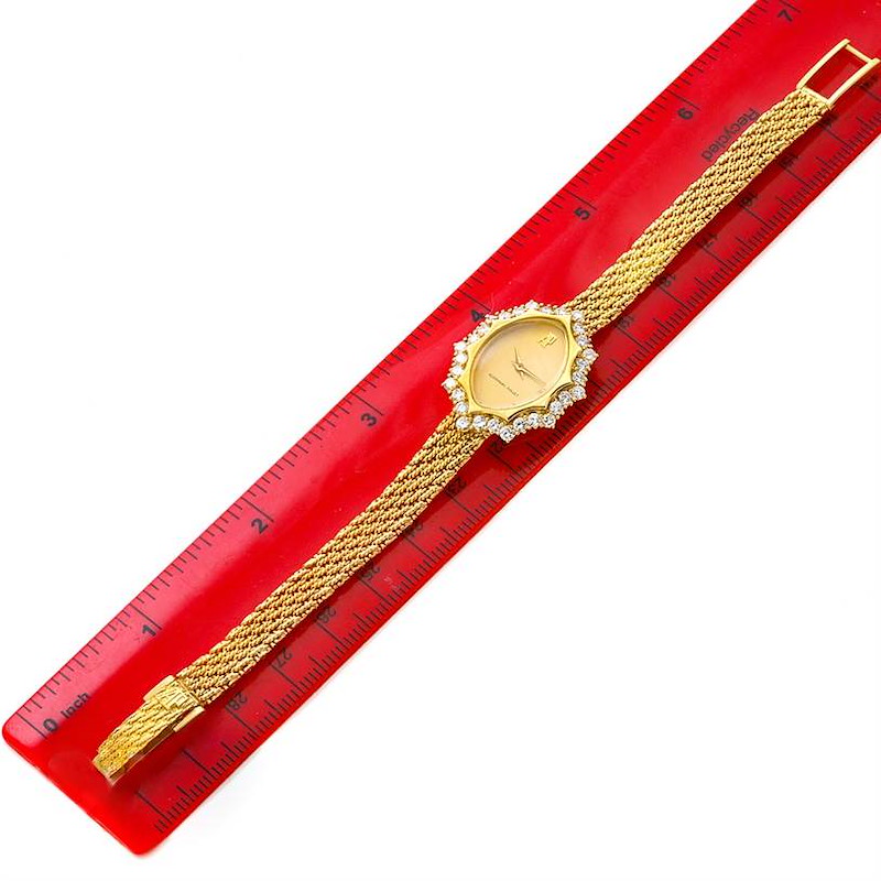 Audemars Piguet Vintage 18k Yellow Gold 1.67 Ct Diamond Cocktail Watch