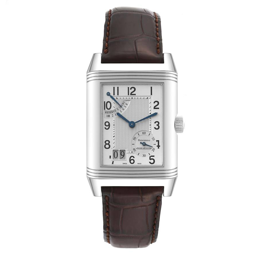 Jaeger LeCoultre Reverso Grande Date 8 Day Steel Mens Watch 240.8.15 Q3008420
