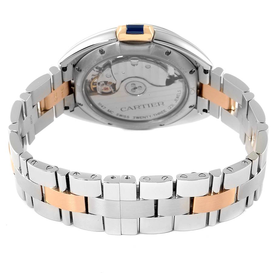 Cartier Cle Steel Rose Gold Automatic Ladies Watch W2CL0003