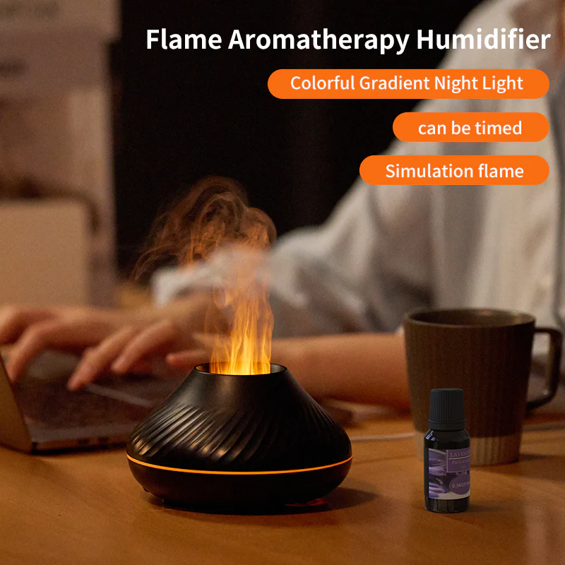 RGB Flame Aroma Diffuser 130Ml
