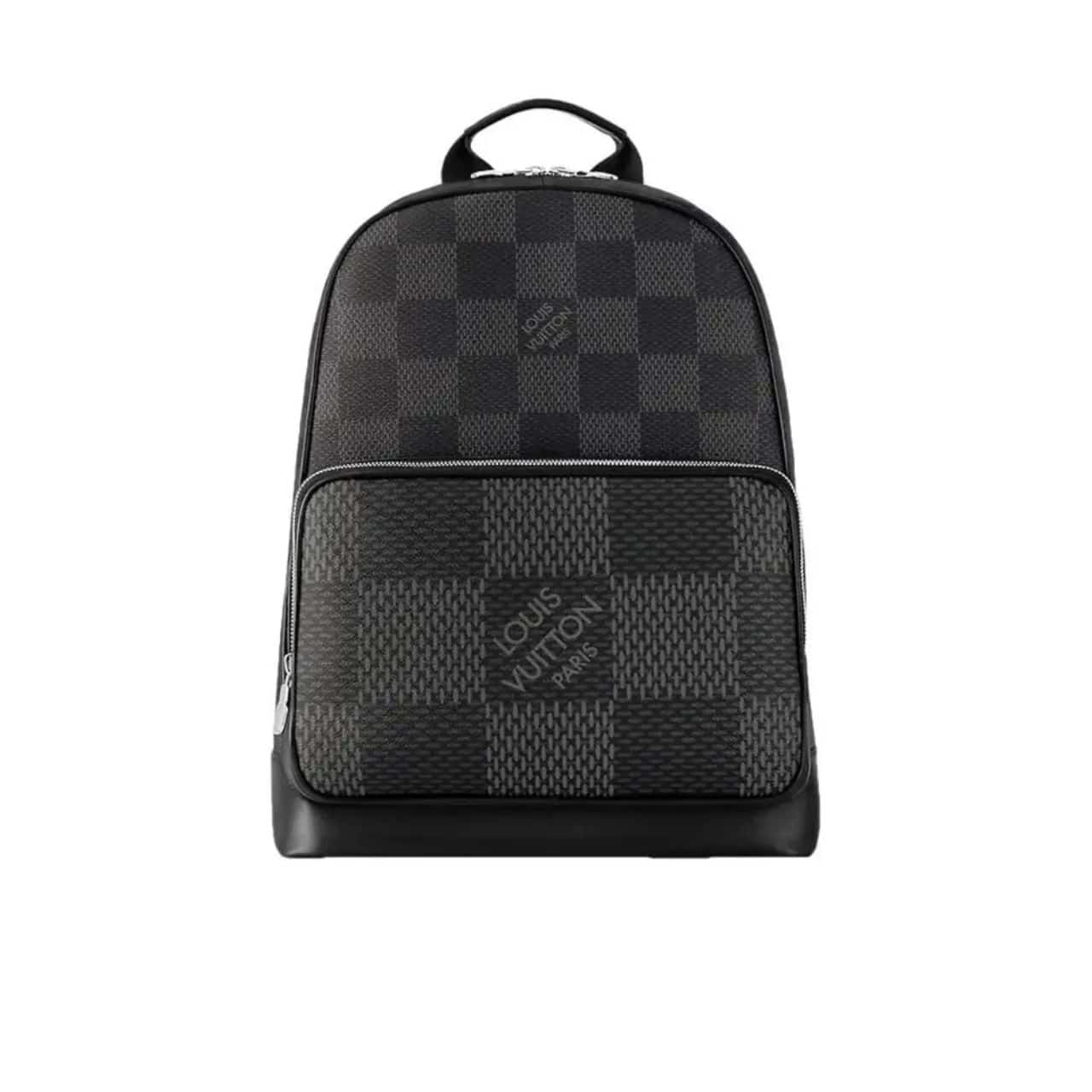 Louis Vuitton Excellent Campus Backpack Black And Gray 29Cm