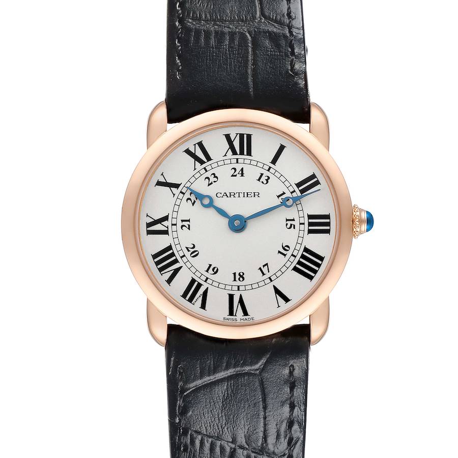 Cartier Ronde Louis Rose Gold Silver Dial Ladies Watch W6800151