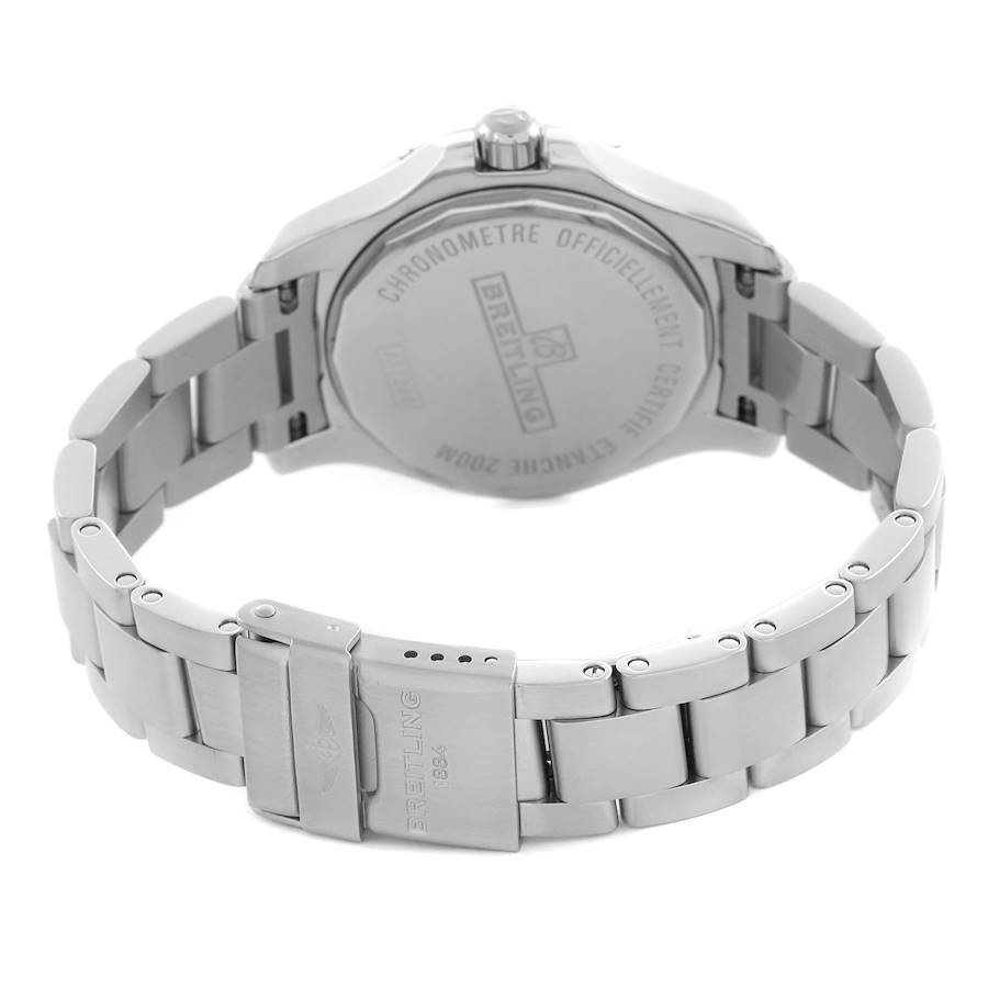 Breitling Colt Lady Silver Dial Diamond Bezel Steel Ladies Watch A77388