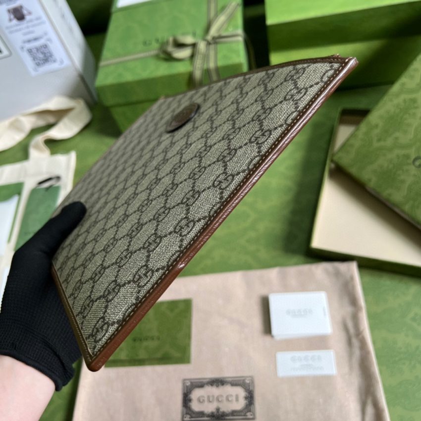 Replica Gucci Ophidia Clutch Brown