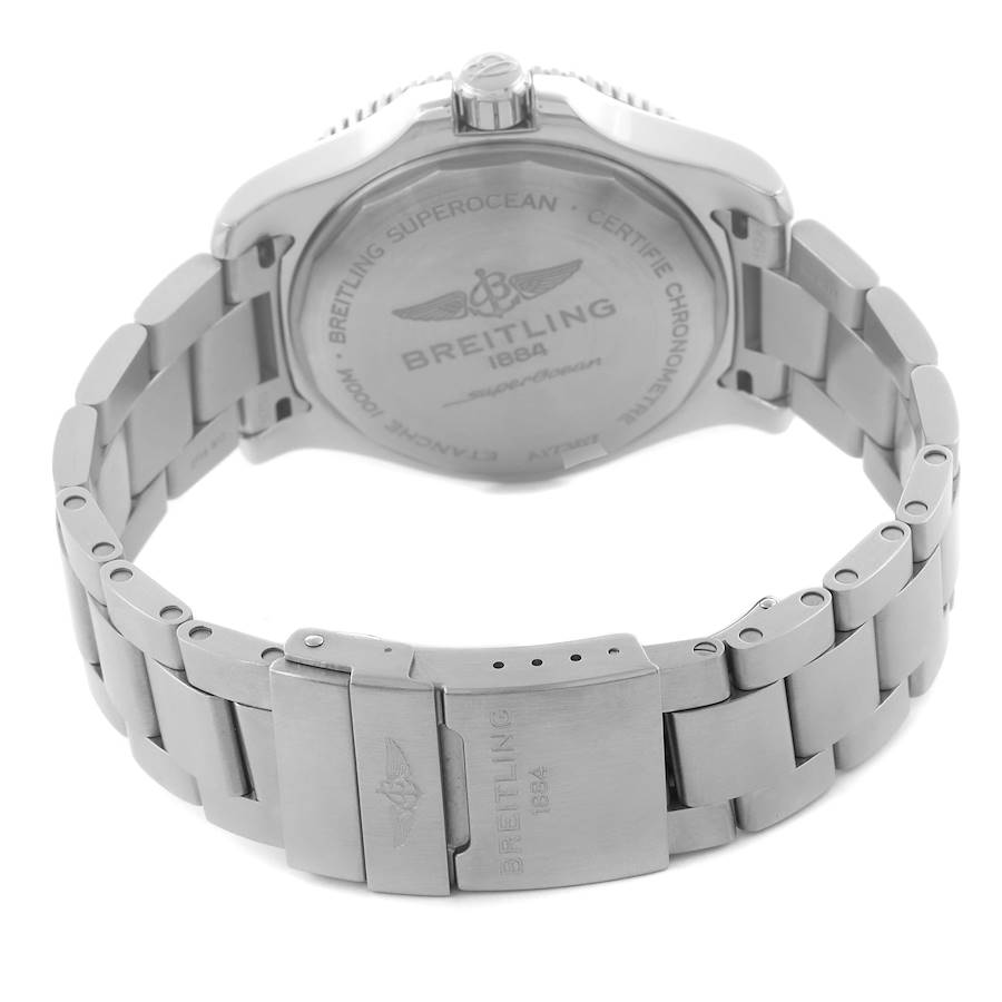 Breitling Superocean II Yellow Dial Steel Mens Watch A17367