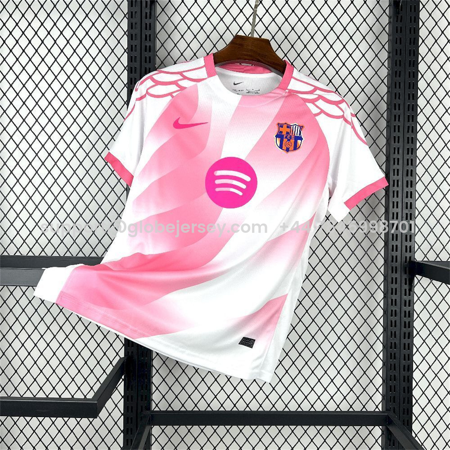 Barcelona 25-26 Pink And White Special Jersey - Fans Version