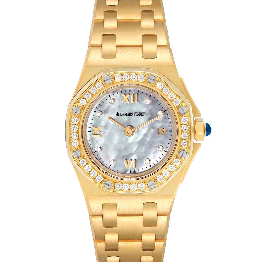 Audemars Piguet Royal Oak Offshore Yellow Gold Diamond Ladies Watch 67151BA