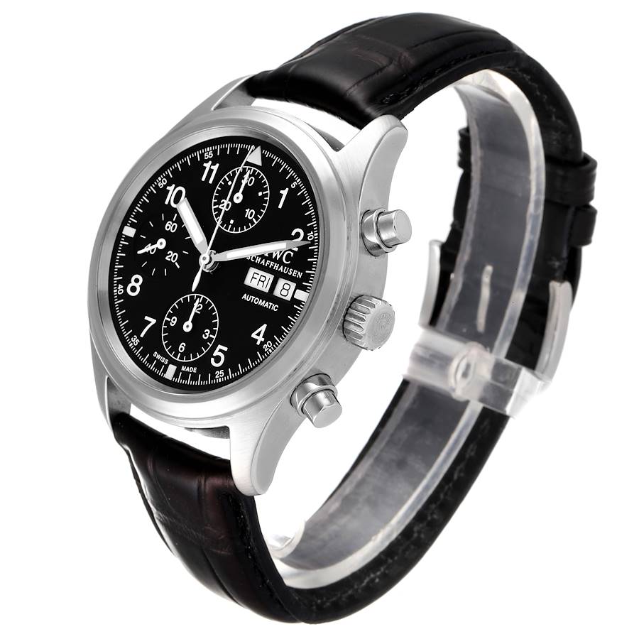 IWC Pilot Flieger Chronograph Day Date Automatic Mens Watch IW370603