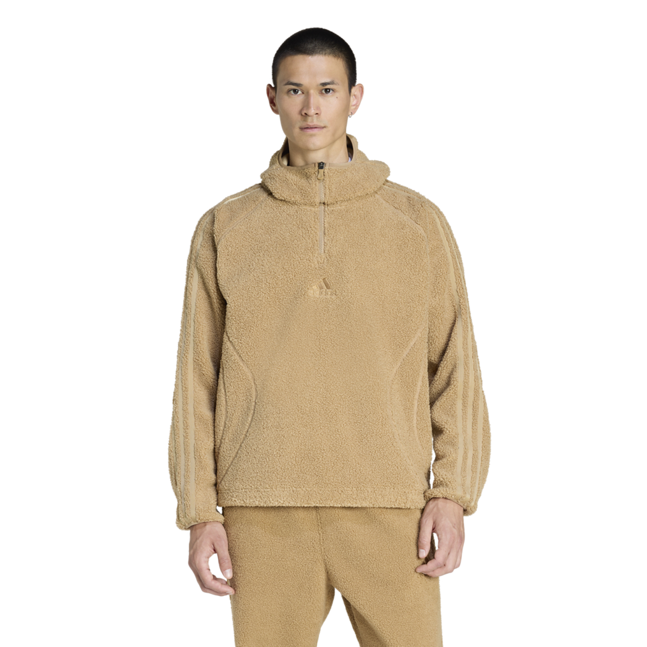 adidas Borg Fleece Quarter-Zip Hoodie