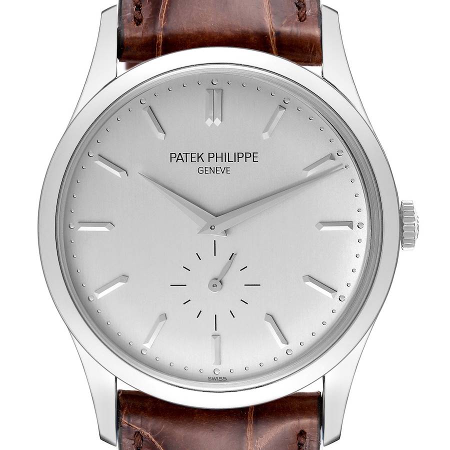 Patek Philippe Calatrava White Gold Mechanical Mens Watch 5196G