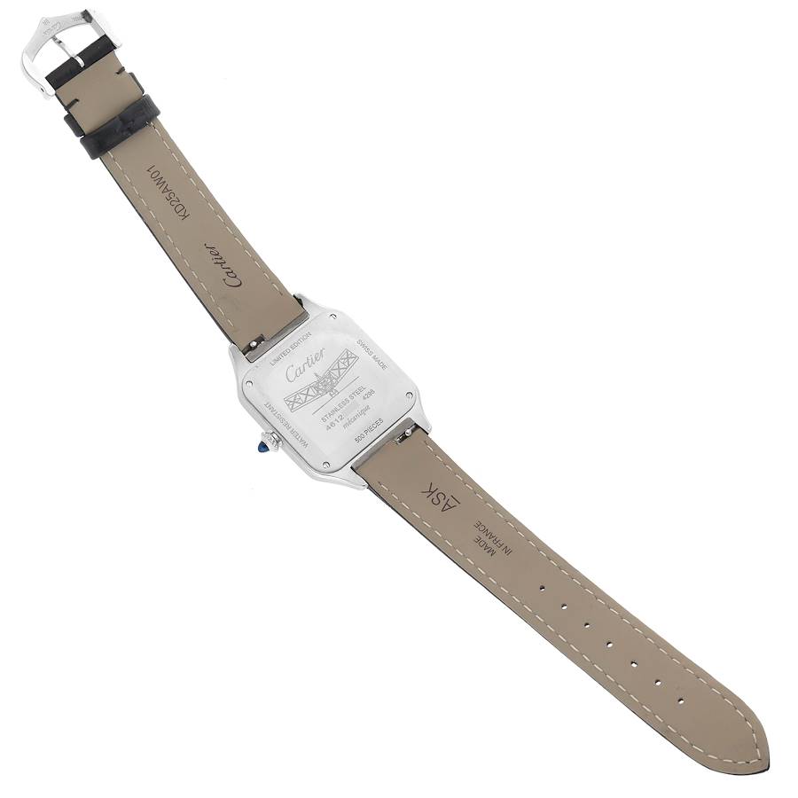 Cartier Santos Dumont Large Le 14 Bis Limited Edition Steel Yellow Gold Mens Watch W2SA0015
