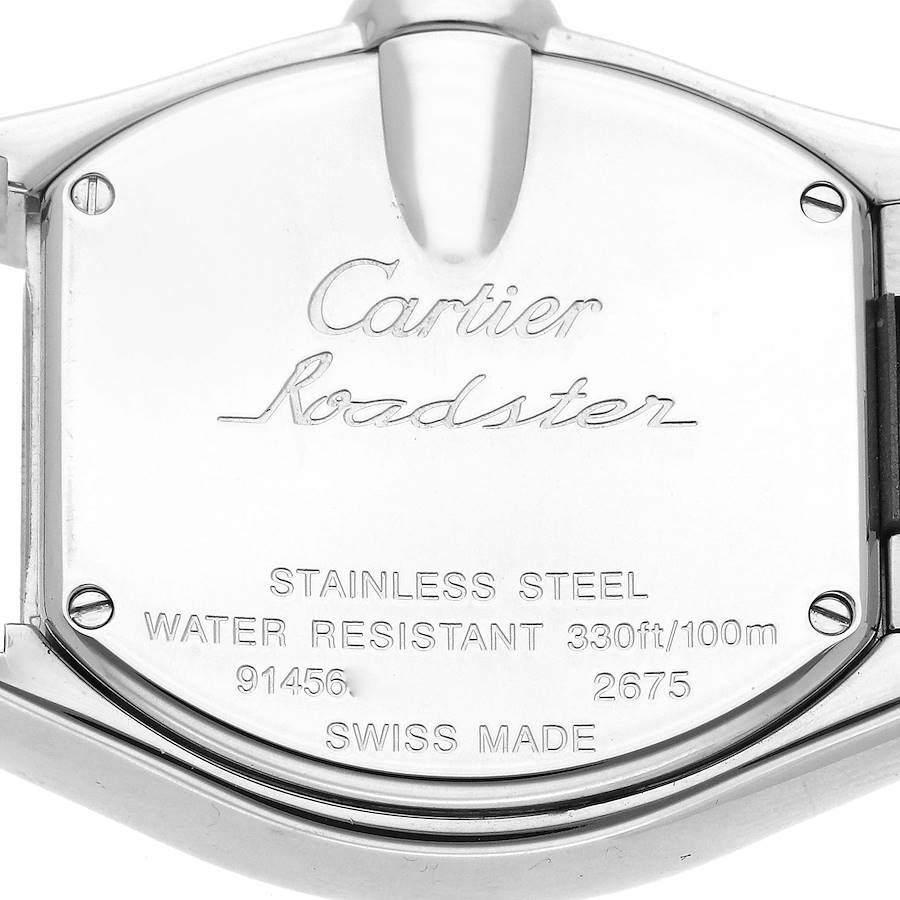 Cartier Roadster Mother of Pearl Dial Steel Ladies Watch W6206006