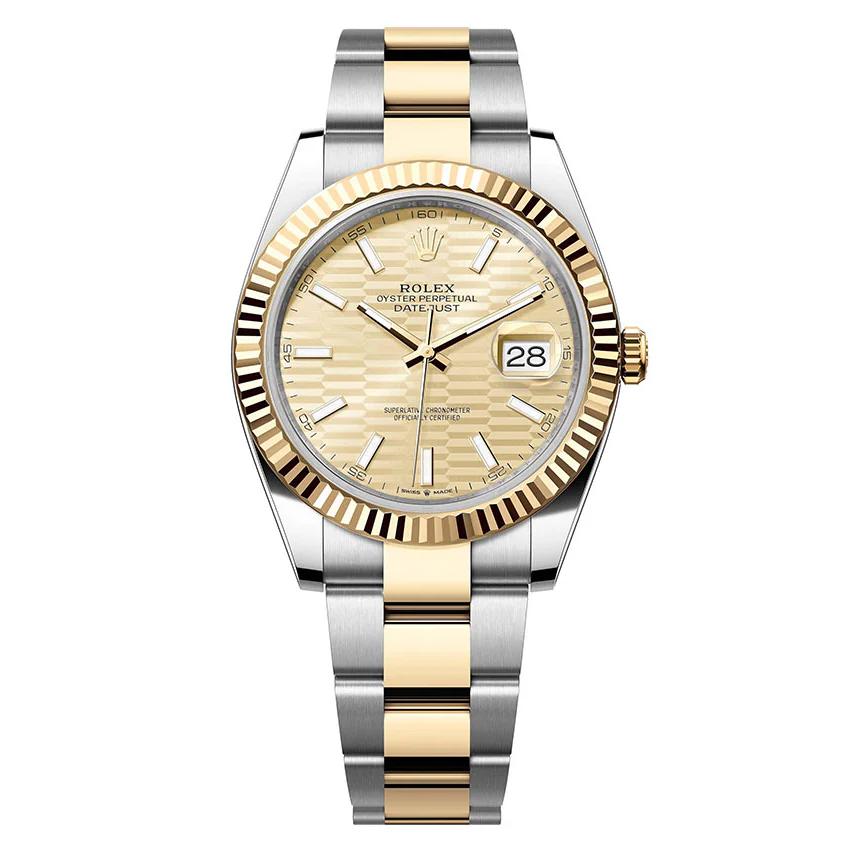 DateJust Oystersteel Two-Tone Golden Motif Dial 126333-002141mm