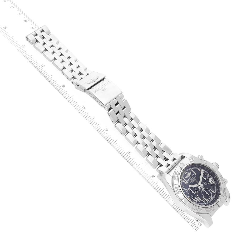 Breitling Chronomat 01 Black Dial Chronograph Steel Mens Watch AB0110