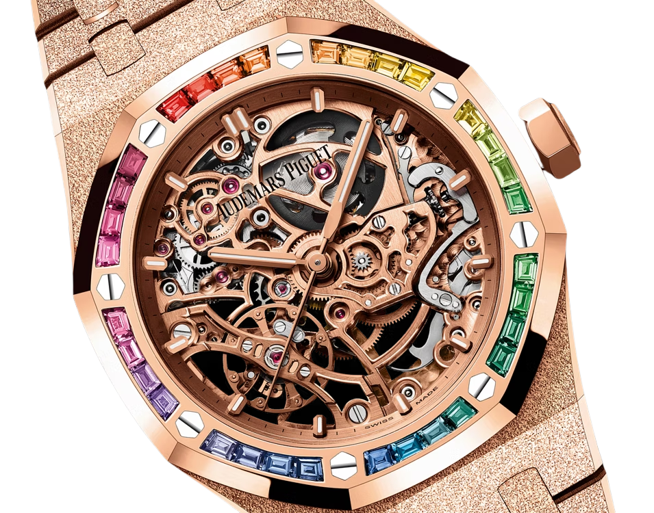 Royal Oak Frosted Gold Double Balance Wheel Openworked 37mm