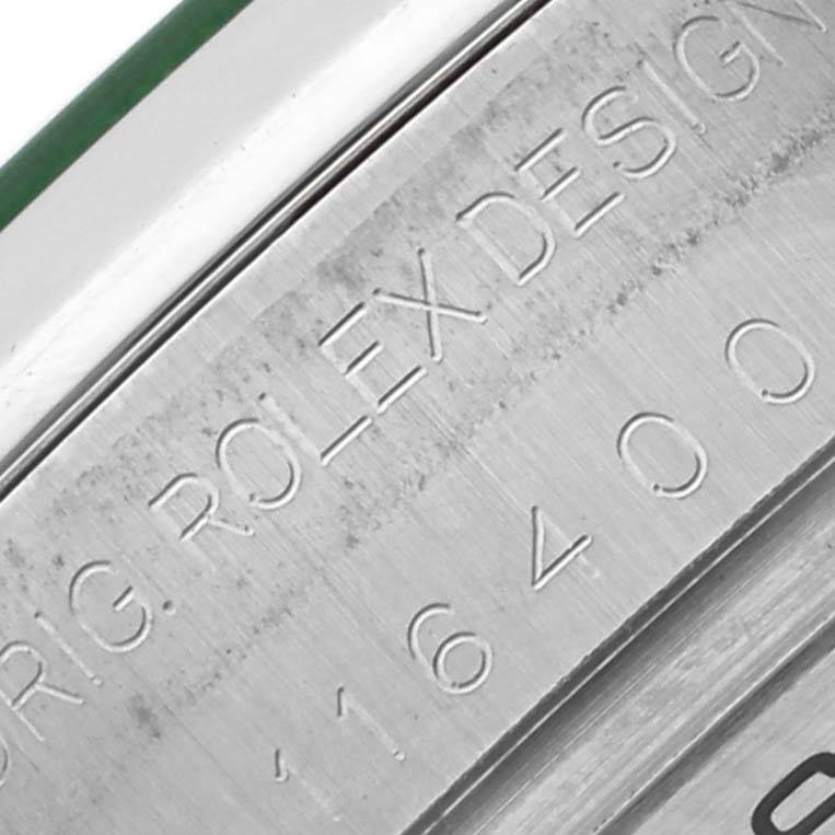 Rolex Milgauss 40 Black Dial Green Crystal Steel Mens Watch 116400 Card