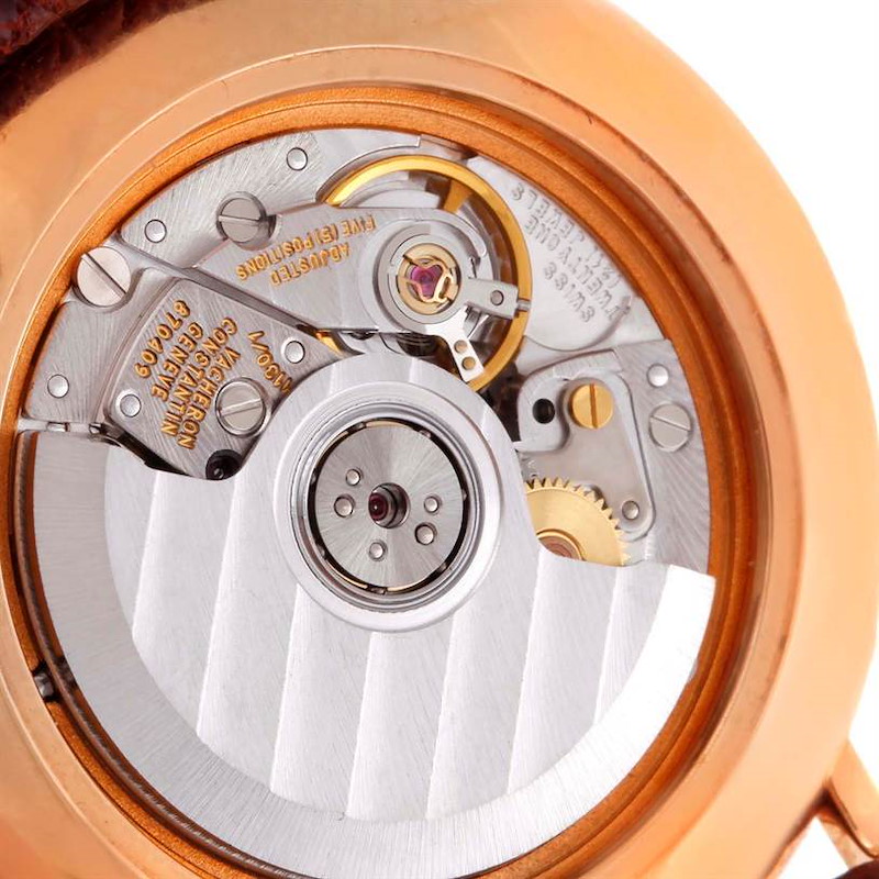 Vacheron Constantin Patrimony 18K Rose Gold Diamond Watch 39005