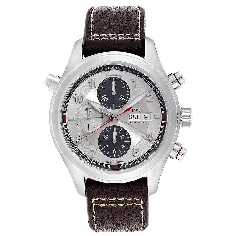 IWC Spitfire Double Chronograph Rattrapante Automatic Watch IW371806