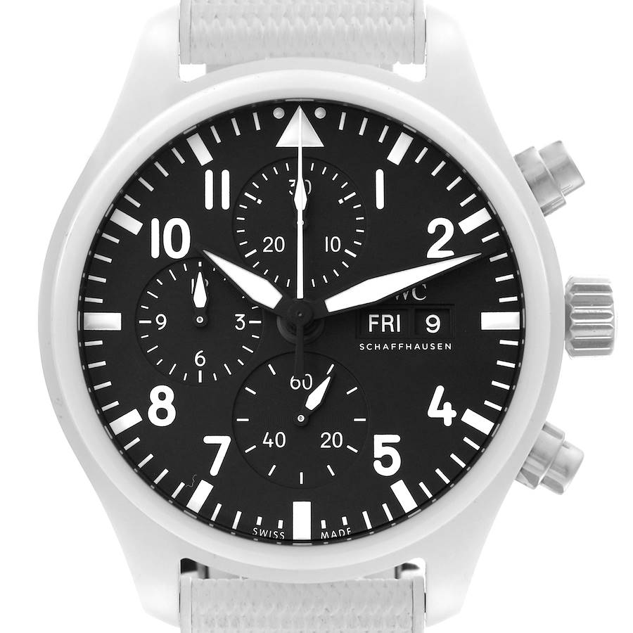 IWC Pilot Top Gun Chronograph Ceramic Mens Watch IW389105