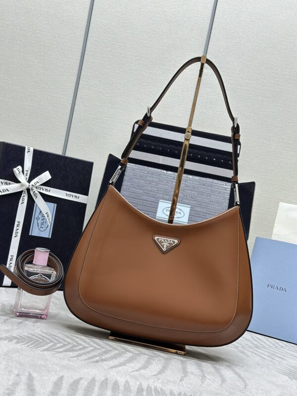 Replica Prada Cleo Brushed Brown Bag