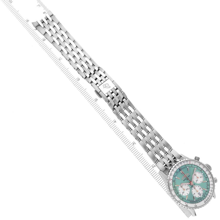 Breitling Navitimer B01 41 Green Dial Steel Mens Watch AB0139