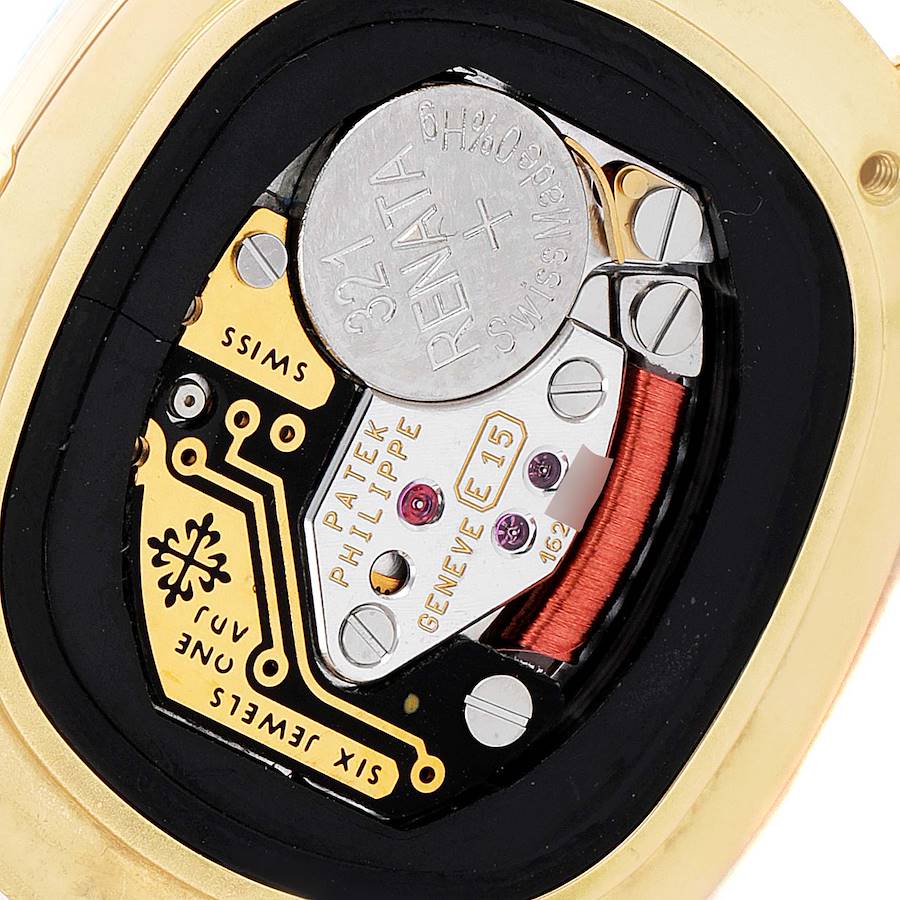 Patek Philippe Golden Ellipse Yellow Gold MOP Diamond Dial Ladies Watch 4830