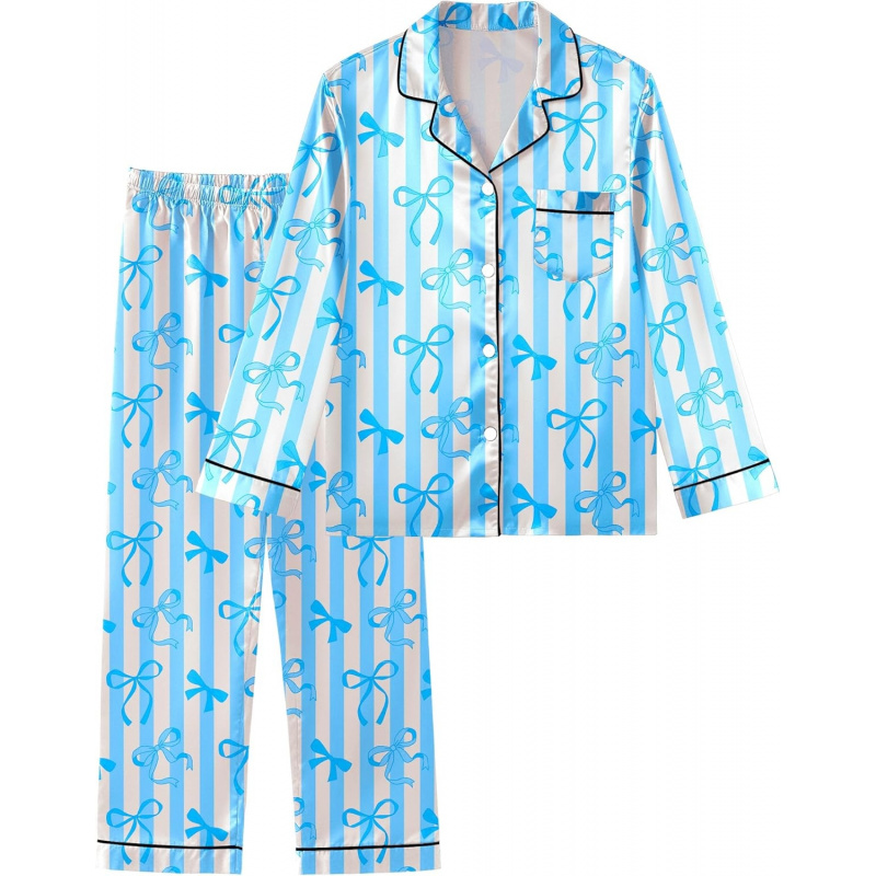 Girls Pajamas Satin Pajama Set