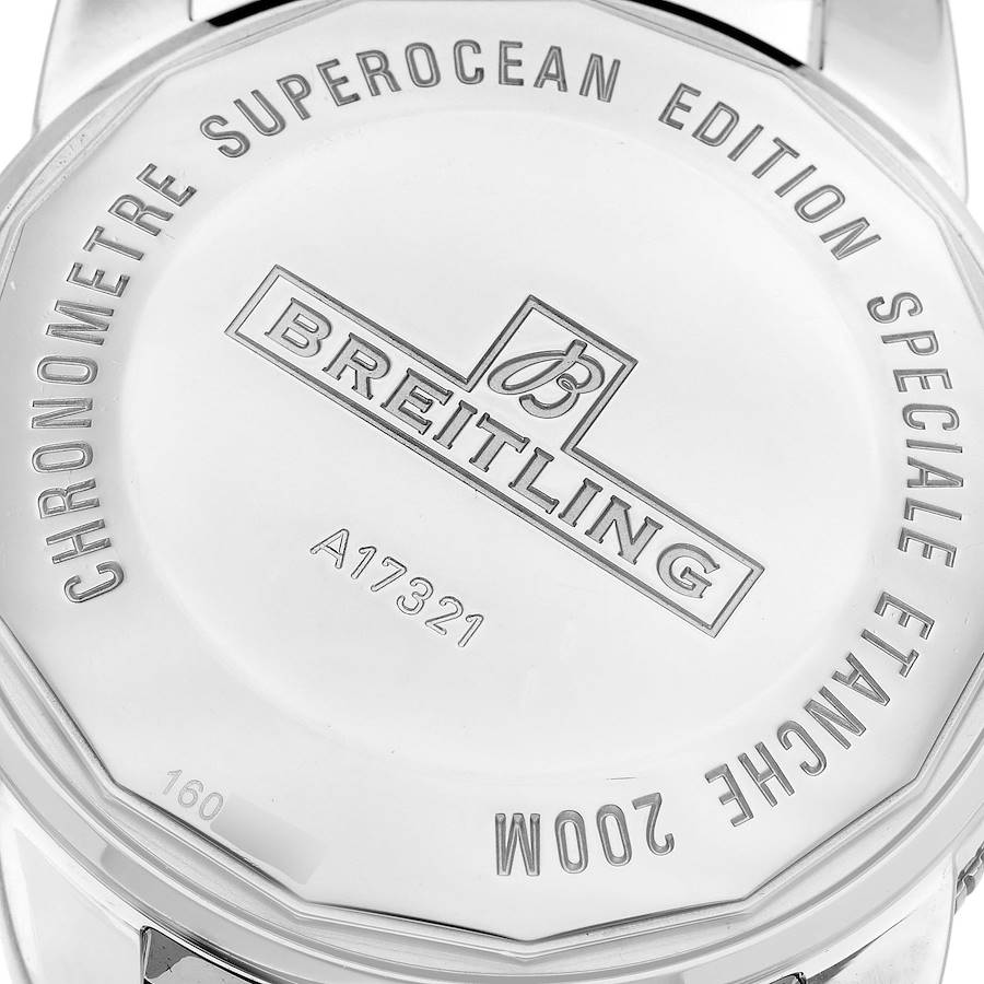 Breitling Superocean Heritage 42 Green Bezel Steel Mens Watch A17321