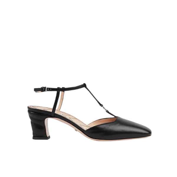 Gucci Women’S Petite Gg Slingback Pump ‎Black 723446 Bko00 1000
