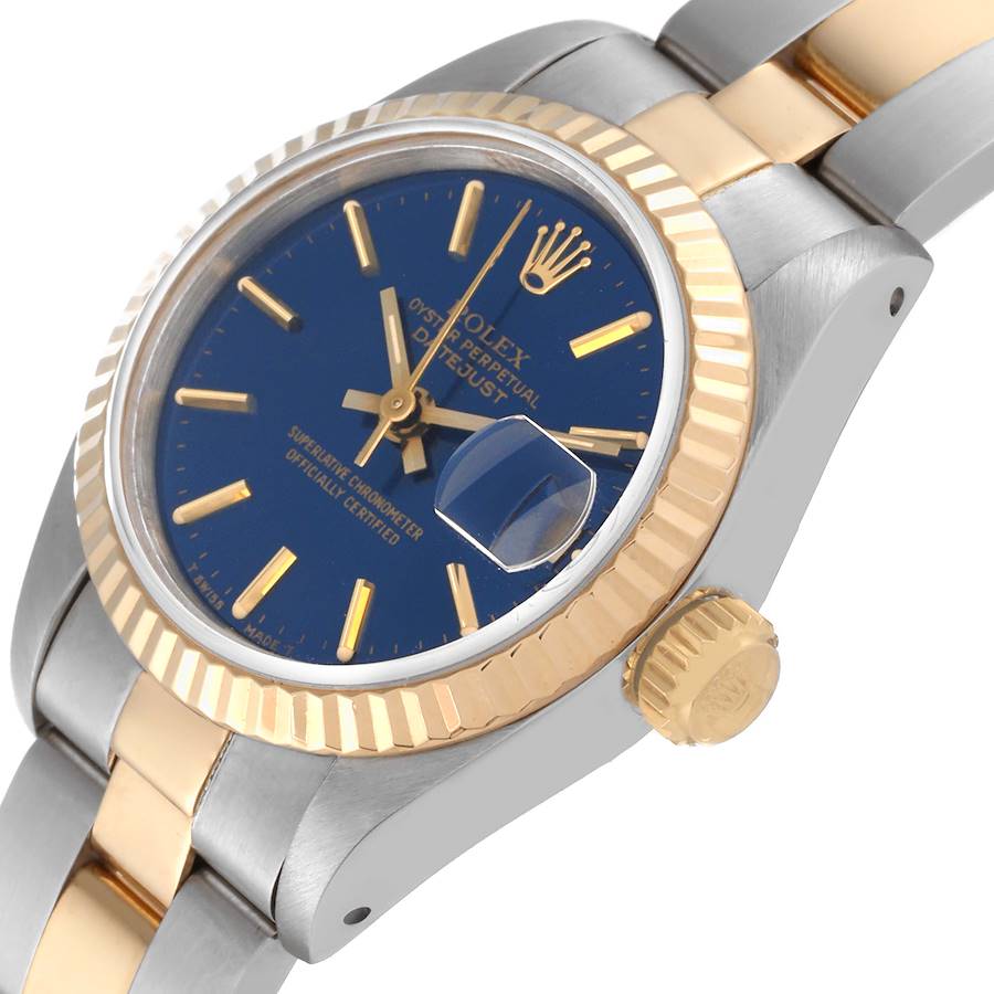 Rolex Oyster Perpetual&Datejust Watches His & Hers Yellow Gold Blue Dial Models(HH16)