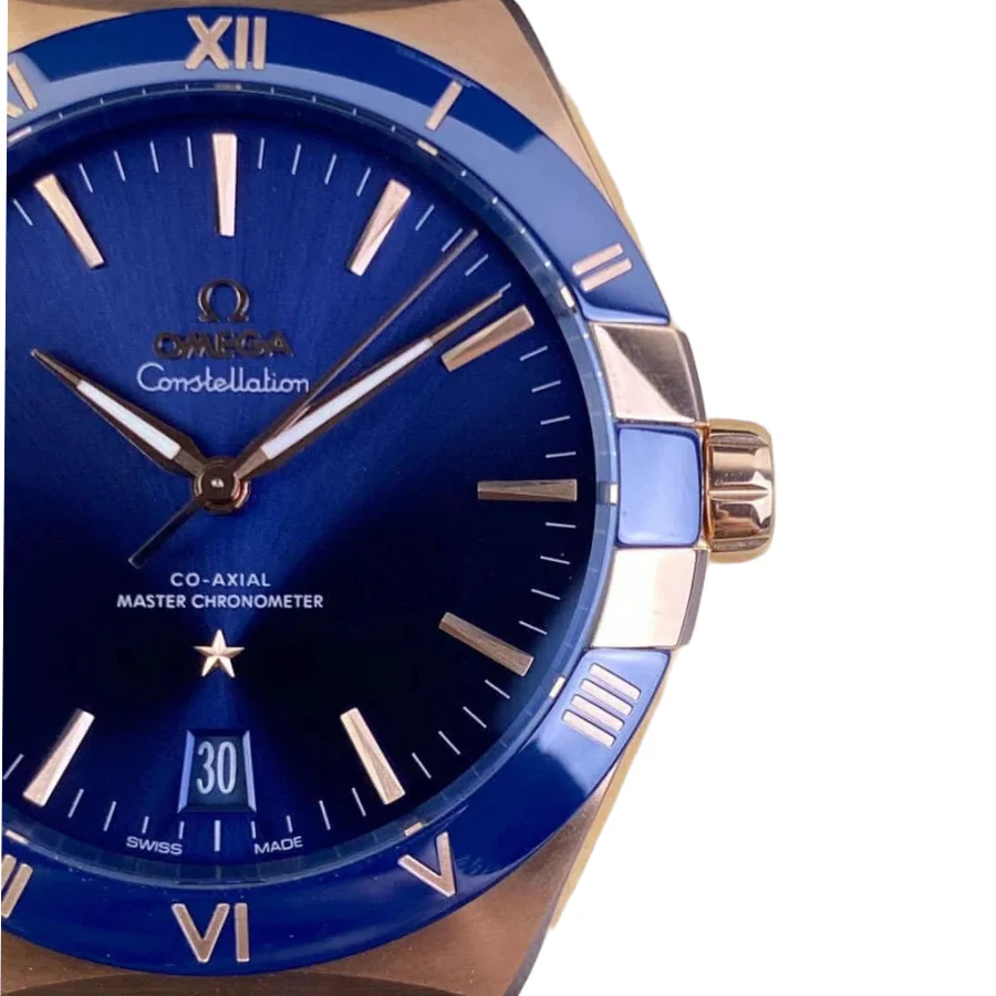 Omega Constellation 131.53.39.20.08.001 Super Clone Best Blue Strap Watch