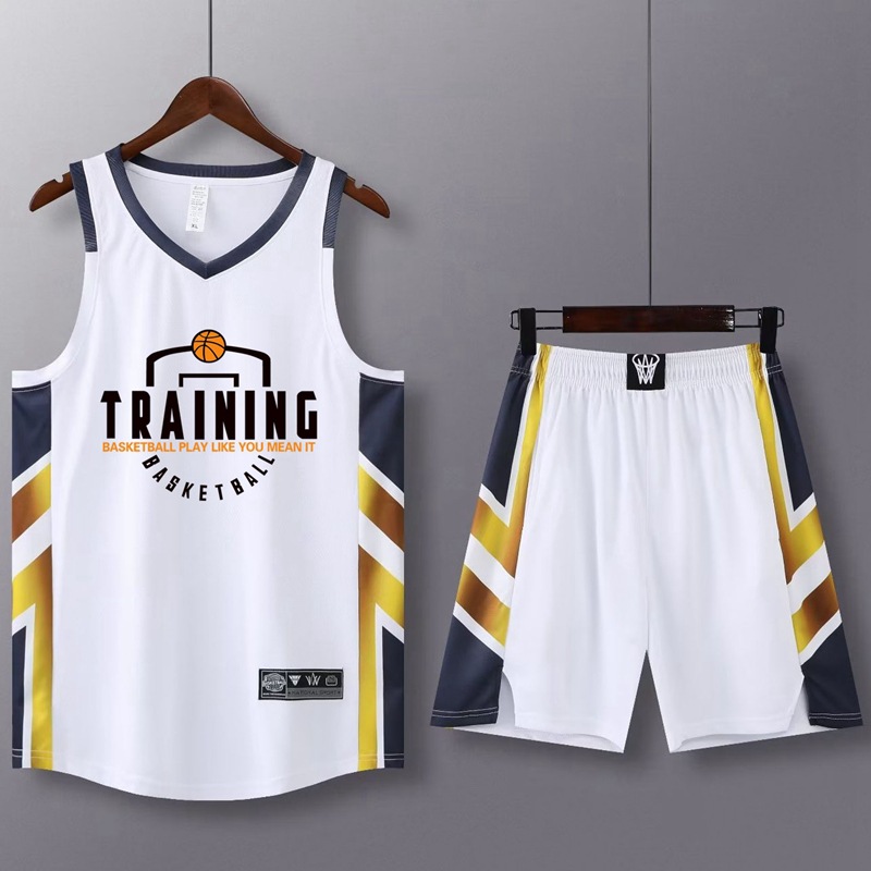 Men's American-Style Basketball Uniform Set — High-Quality Custom Jersey