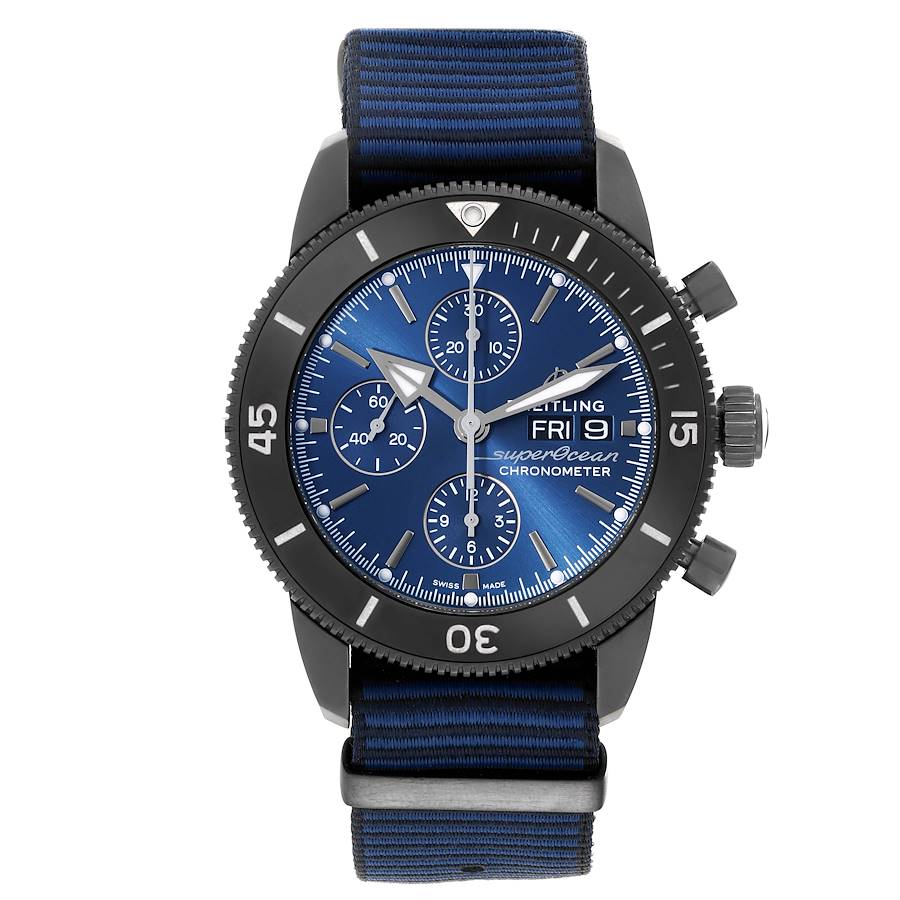 Breitling SuperOcean Heritage Chronograph DLC Steel Mens Watch M13313
