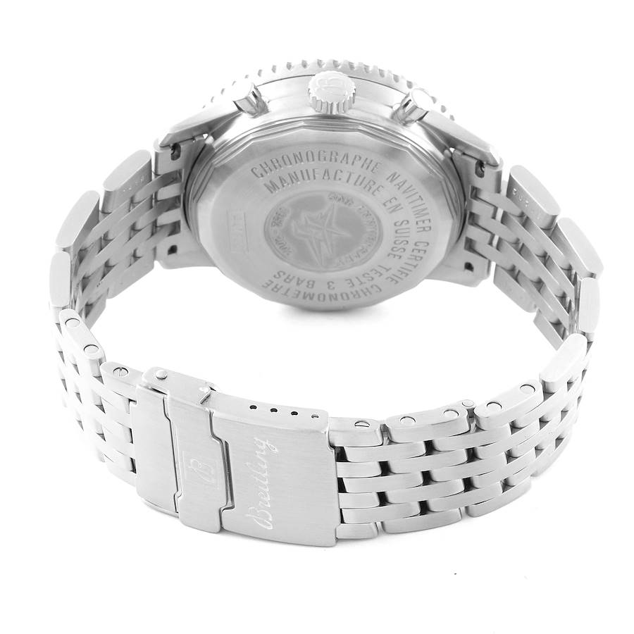 Breitling Navitimer 50th Anniversary Silver Dial Mens Watch A41322