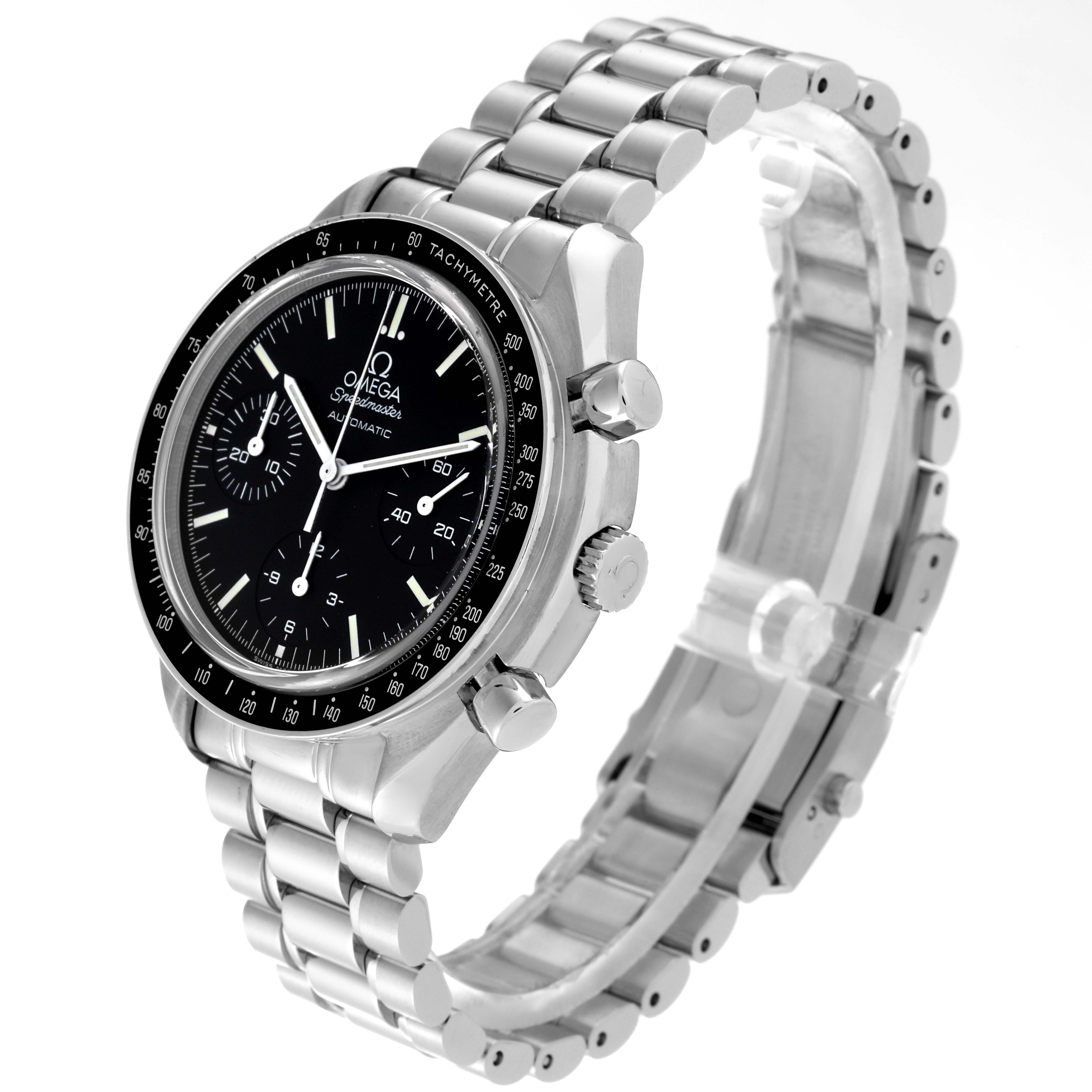 Omega Speedmaster Reduced Chronograph Steel Mens Watch 39.0 MM 3539.50.00