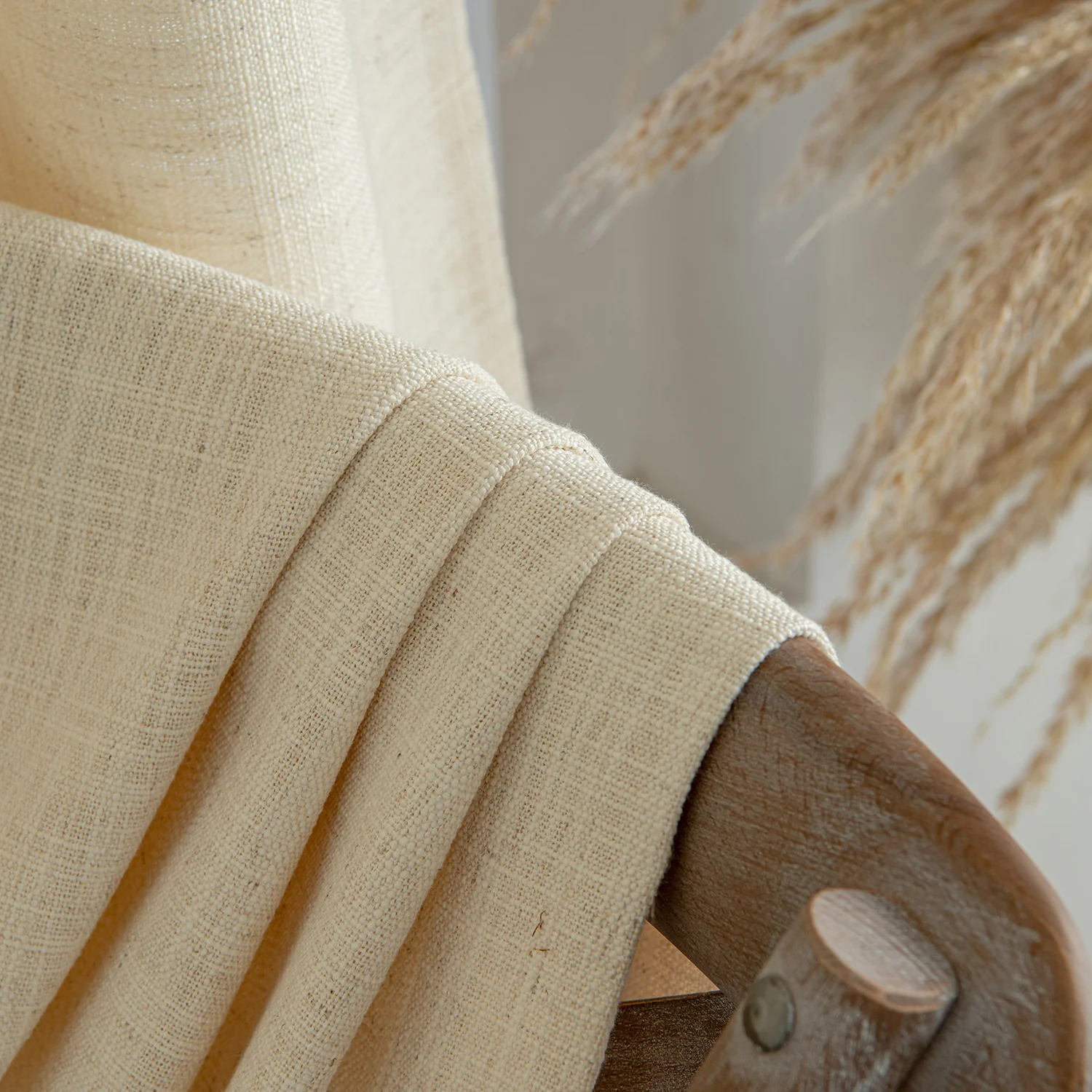 Custom Heavyweight Linen Drape Pleated - 36 Colors