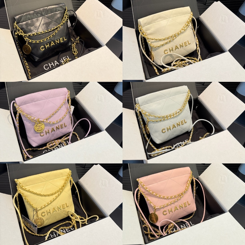 Chanel 22 Mini Handbag Purple 23Cm