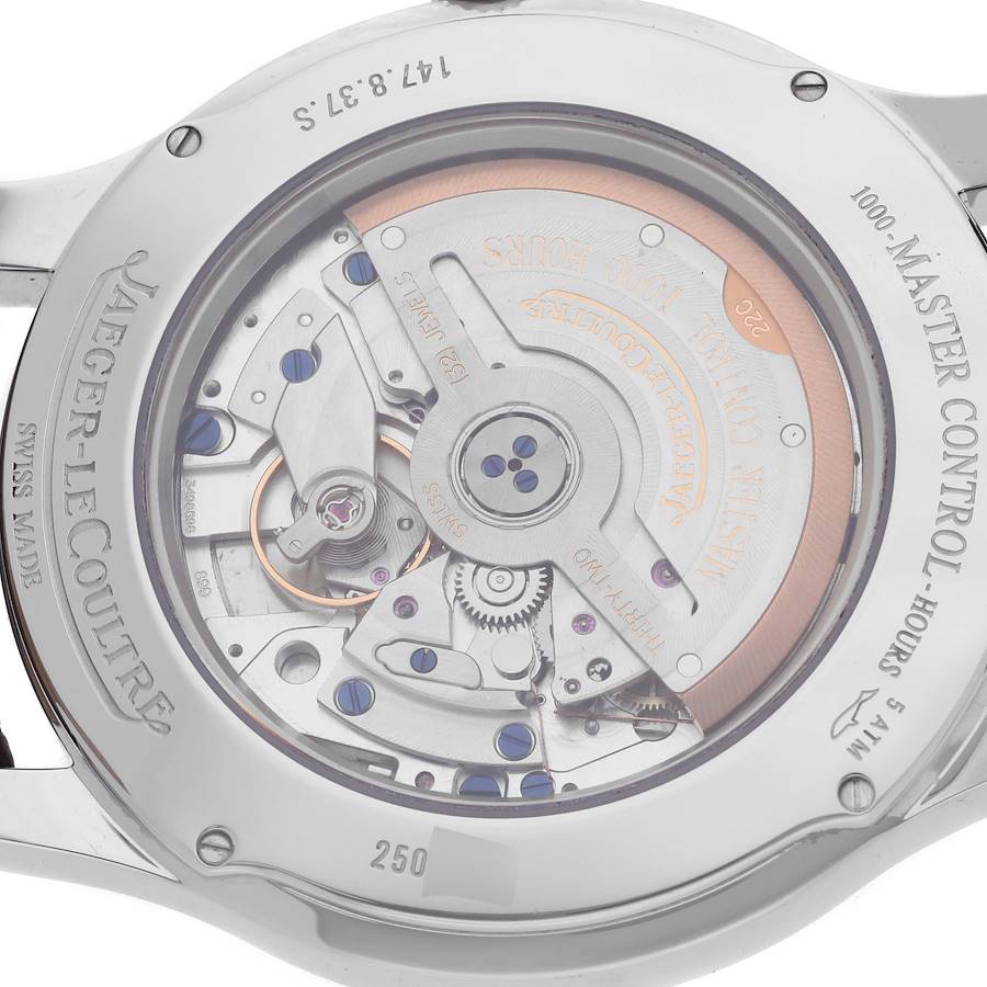Jaeger LeCoultre Master Control Steel Mens Watch 147.8.37.S Q1398420