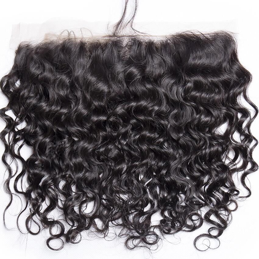 Brazilian Water Wave Virgin Hair Ear to Ear Frontal 5x5/13x6/13x4 Transparent Lace Frontal Closure Free Part