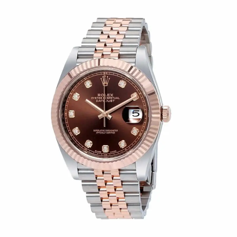 Datejust Chocolate & Rose Gold Diamond 126331-0004 Super Clone